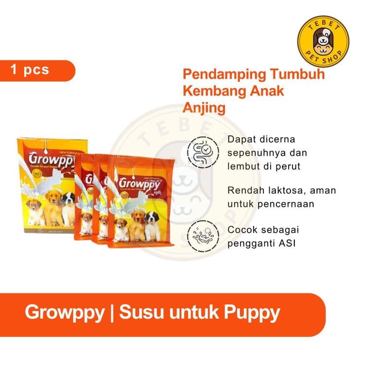 Image of Growppy Milk Dog 30GR - Susu Anak Anjing