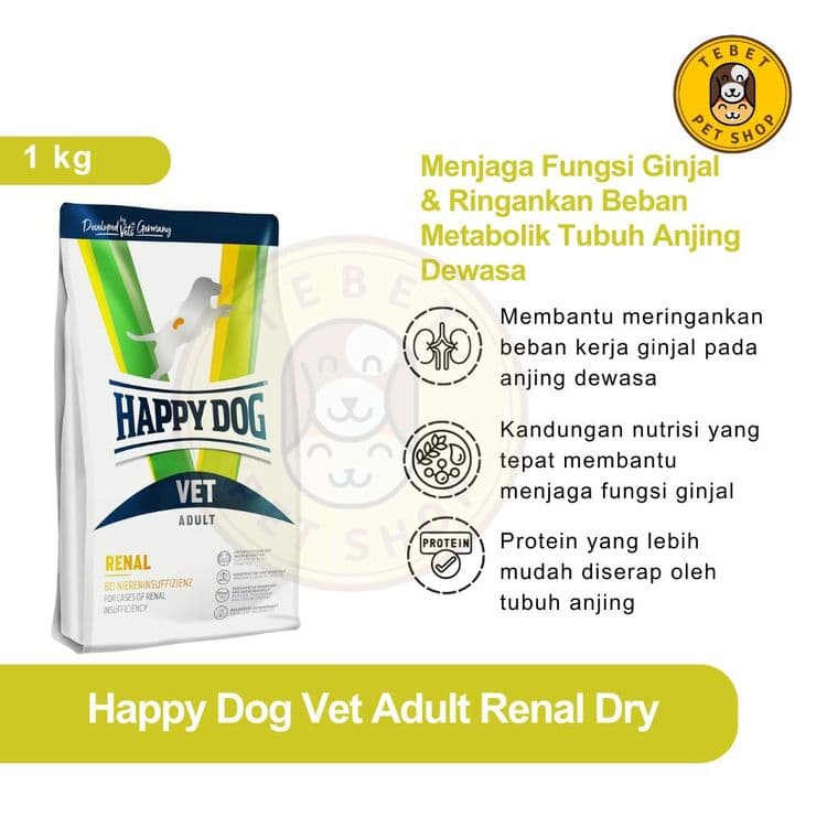 Image of Happy Dog Vet Renal Dry Food | Makanan untuk Anjing dengan Gangguan Ginjal