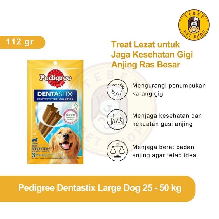 Image of Pedigree Dentastix 25-50KG Large Dog 112GR