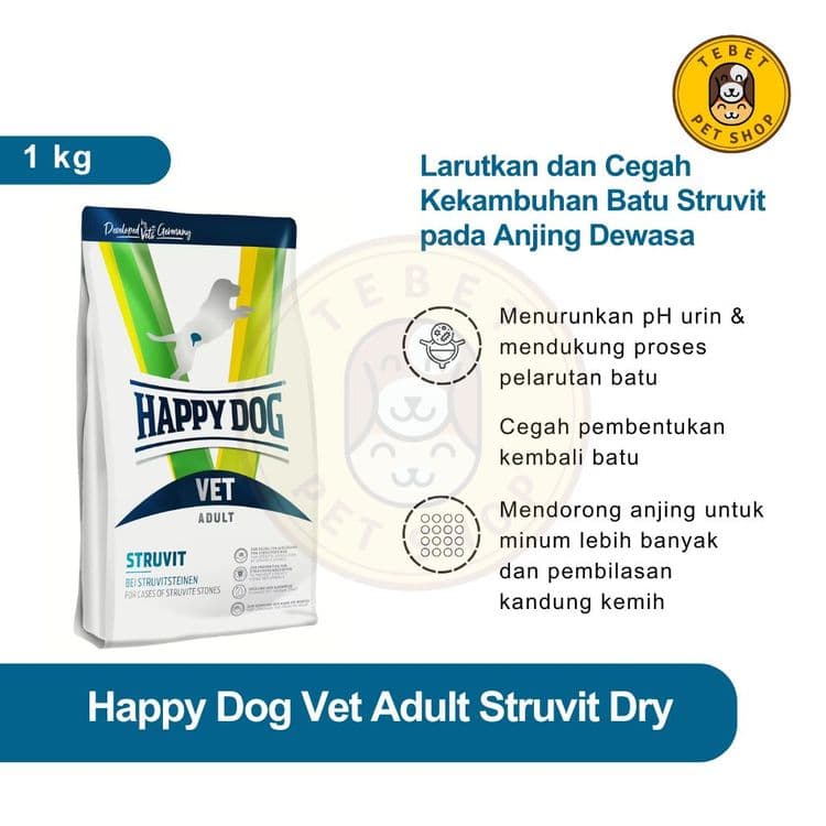 Image of Happy Dog Vet Struvit Dry Food | Makanan untuk Anjing dengan Gangguan Saluran Kemih
