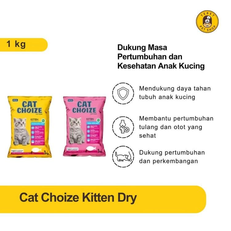 Image of Cat Choize Kitten 1kg - Makanan Kering untuk Anak Kucing
