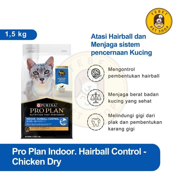 Image of Pro Plan Indoor Hairball Control Cat