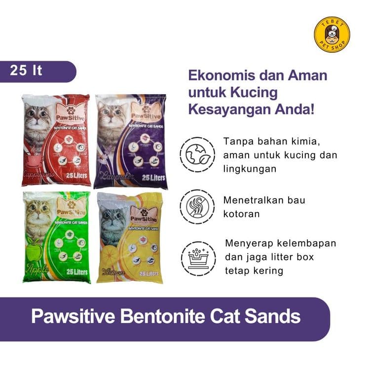 Image of Pawsitive 25 Liter Pasir Kucing Gumpal
