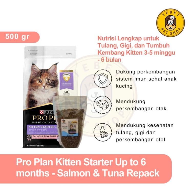 Image of Pro Plan Kitten Starter Salmon 500GR Repack