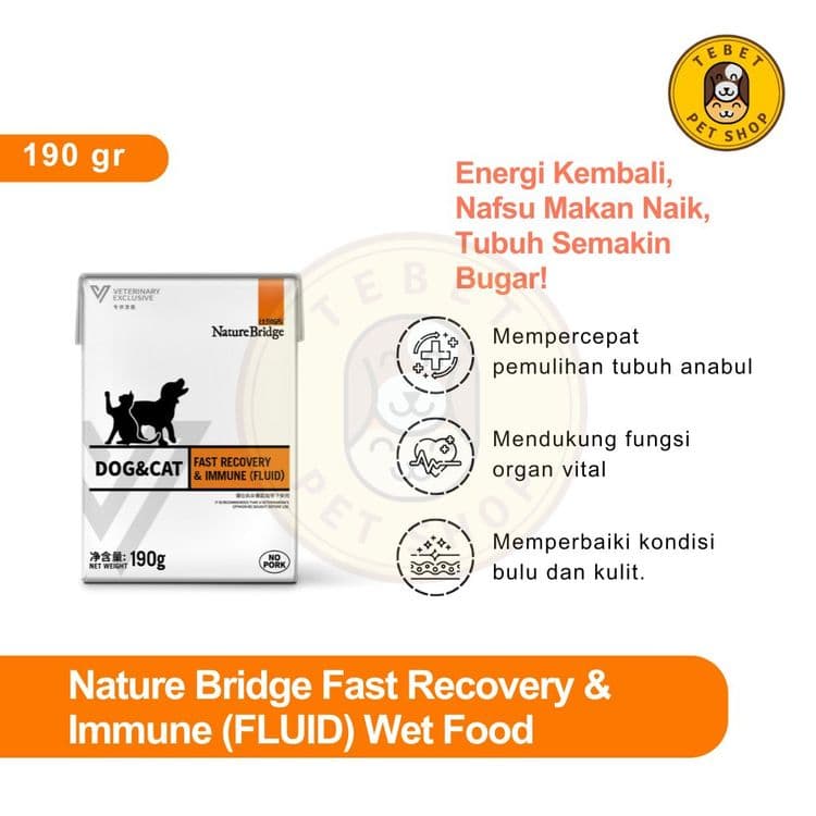 Image of Nature Bridge Recovery 190GR - Recovery Wet Food for Cats & Dogs