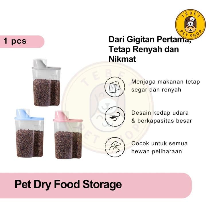 Image of FOCAT Storage Makanan Kering Hewan Peliharaan Kedap Udara