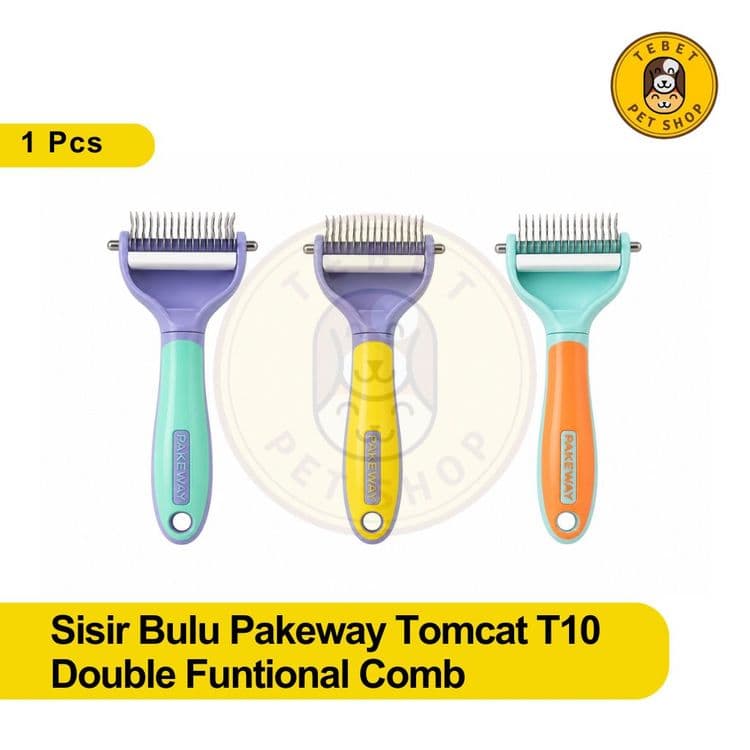 Image of PAKEWAY TOMCAT T10 PET REMOVE DOUBLE FUNCTIONAL COMB LARGE