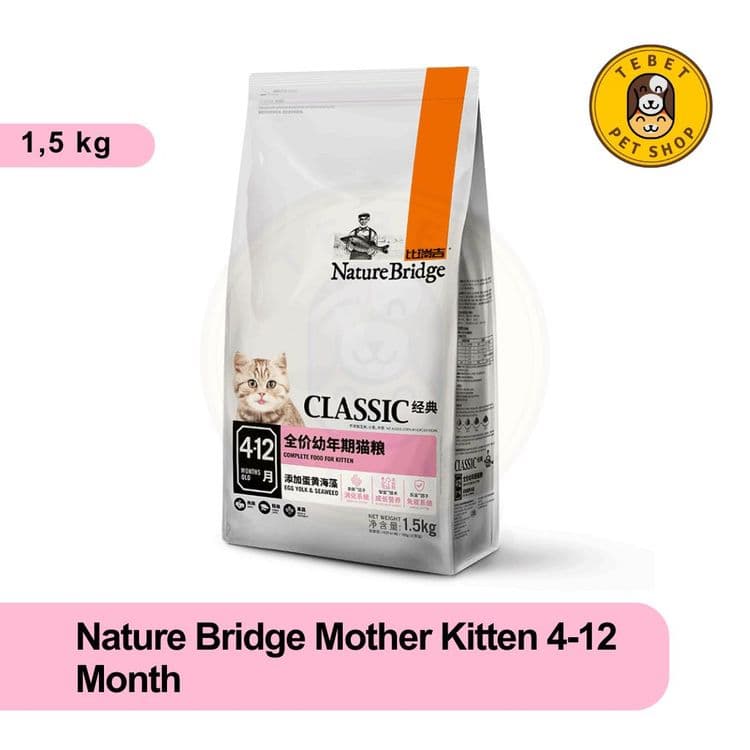 Image of Nature Bridge Kitten Dry Food 1,5KG - Makanan Anak Kucing dari 4 to 12 Bulan