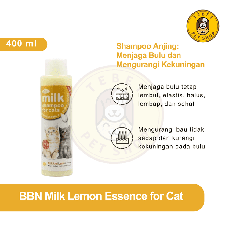 Image of BBN Milk Lemon Essence 400ML Cat Shampoo