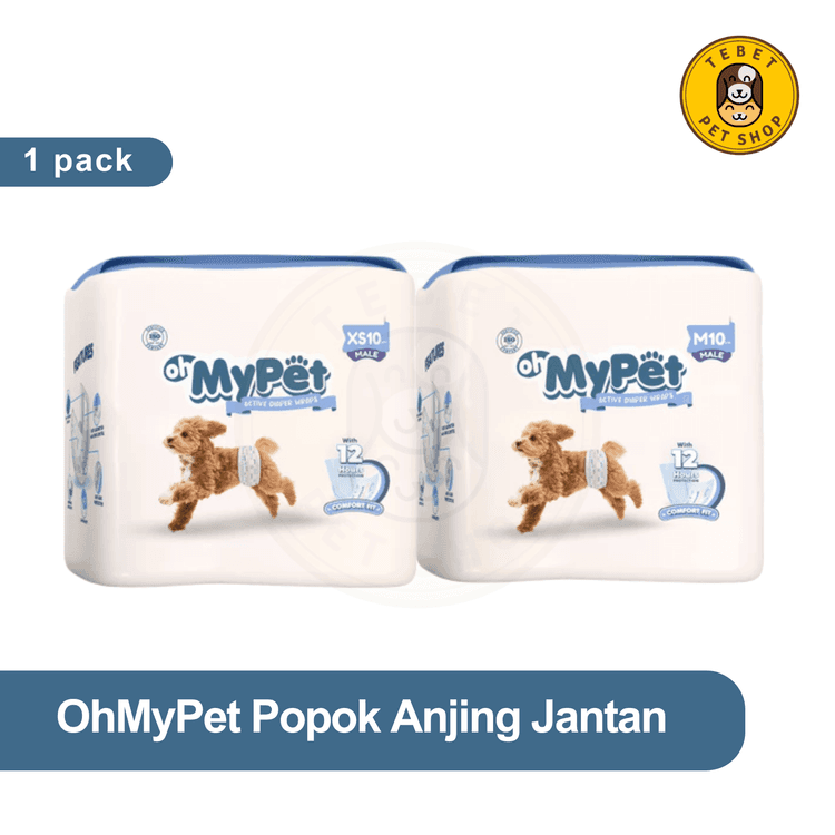 Image of OhMyPet Male Diapers - Popok Anjing Kucing Jantan 1 Pack isi 10 Pcs