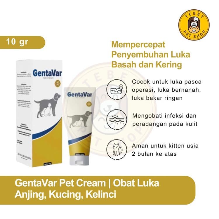 Image of Gentavar Obat Luka Basah & Kering untuk Kucing dan Anjing 10ml