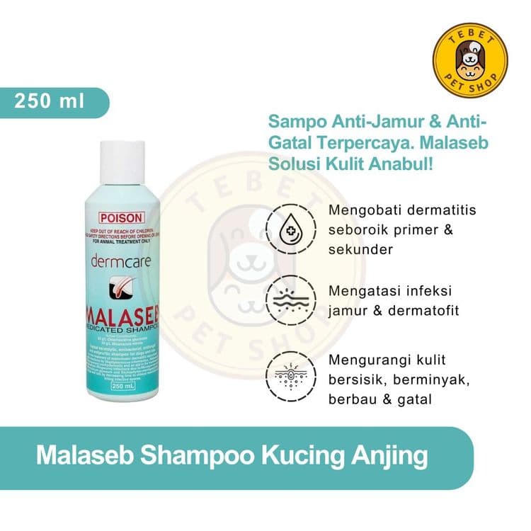 Image of MALASEB Shampoo Anti Jamur Bakteri Untuk Kucing & Anjing