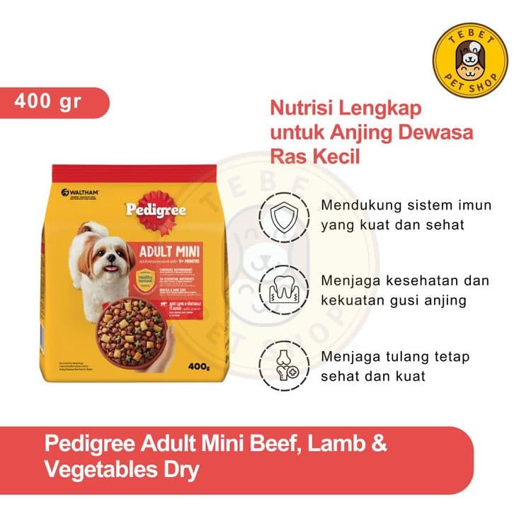 Image of Pedigree Beef Lamb Vegetable Small Breed Adult