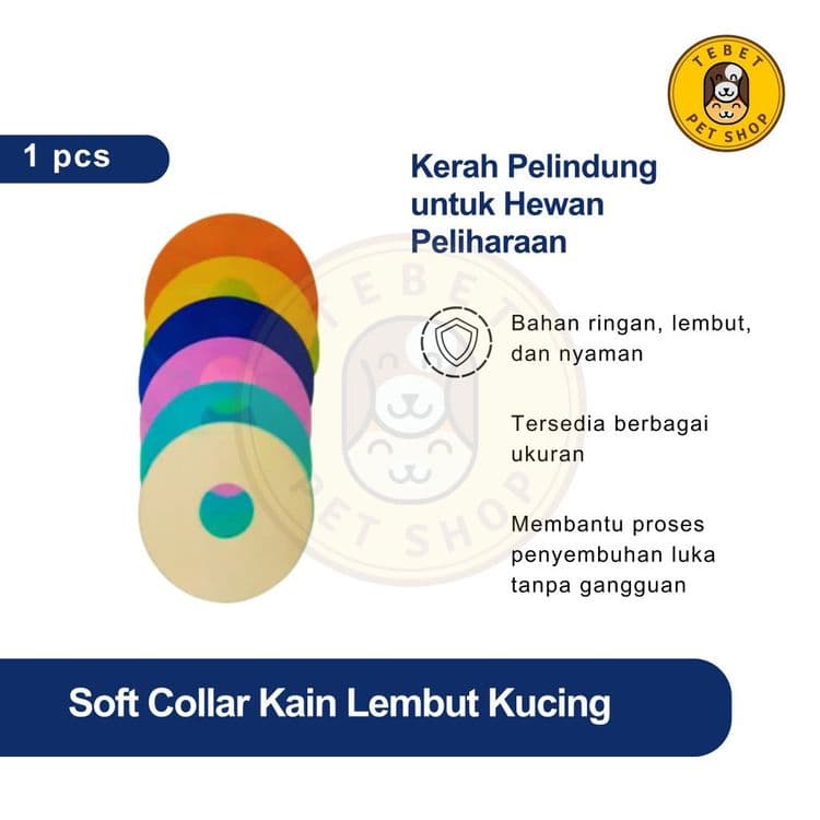 Image of Soft Collar Kain Kucing Lembut | Corong Pelindung Bahan Kain