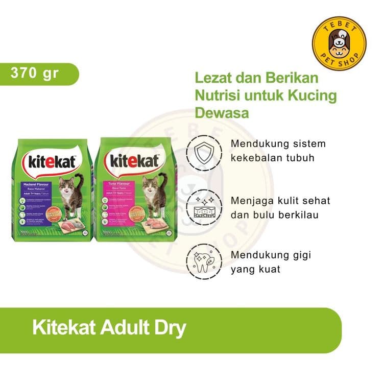 Image of KITEKAT 400GR Dry Cat Food for Adult & Kitten