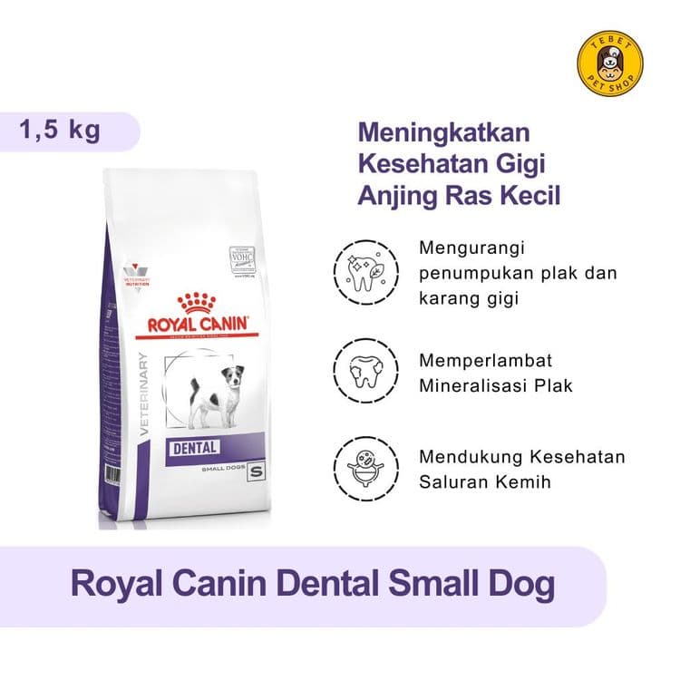 Image of ROYAL CANIN VET DENTAL SMALL DOG 1,5KG MENCEGAH KARANG GIGI BAU MULUT