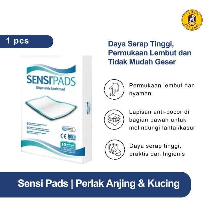 Image of Underpads Sensi Pads | Perlak Anjing Kucing 60x90 cm