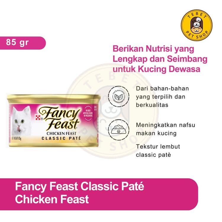 Image of Fancy Feast Classic Pate Chicken Feast Kaleng 85GR