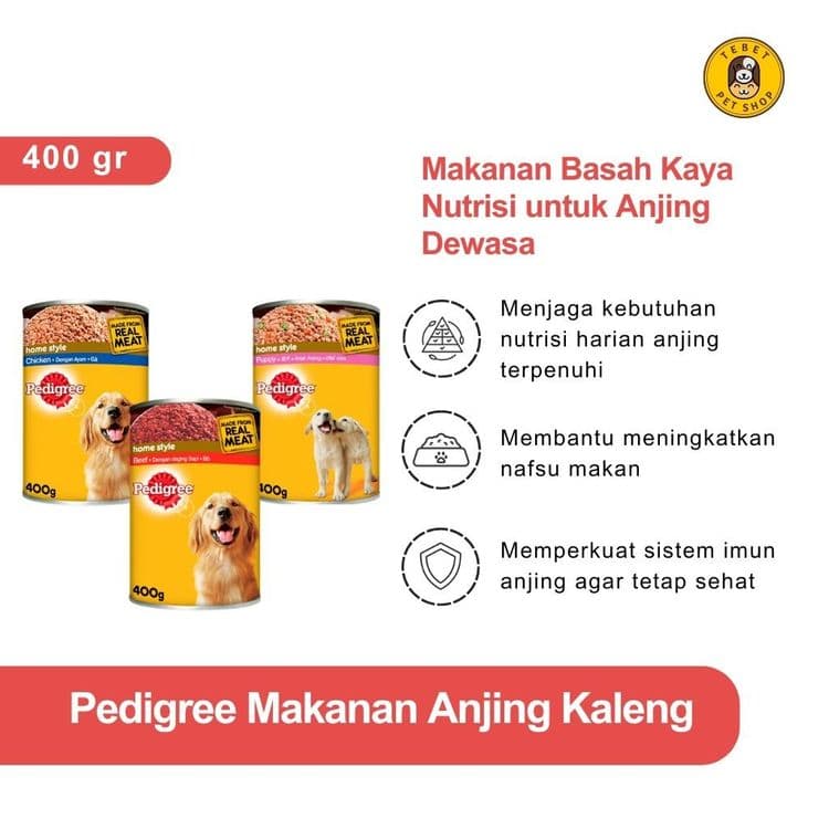 Image of Pedigree Kaleng Wet Food All Variant 400GR