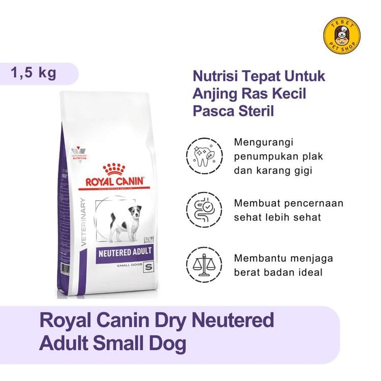 Image of Royal Canin Neutered Adult Small Dog 1,5KG Dry Food Makanan Anjing Dewasa Ras Kecil