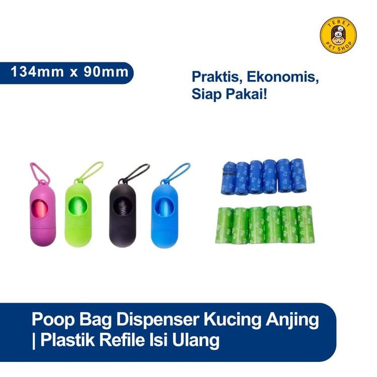 Image of Poop Bag Dispenser with Poop Bag Refill