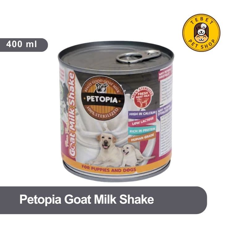 Image of Petopia Goat Milk Shake 400ML | Susu Kambing untuk Anjing Dewasa & Puppy